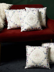 Floral Diamond Cushion Covers – 16 x 16 inches