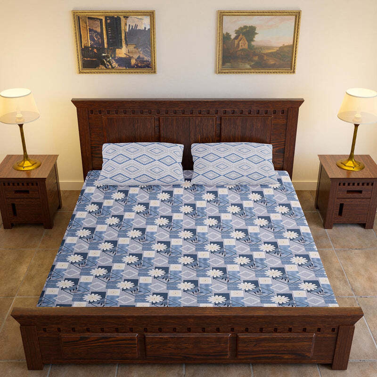 Neel Kamal Chaukadi Bedsheet - Furnish Factory