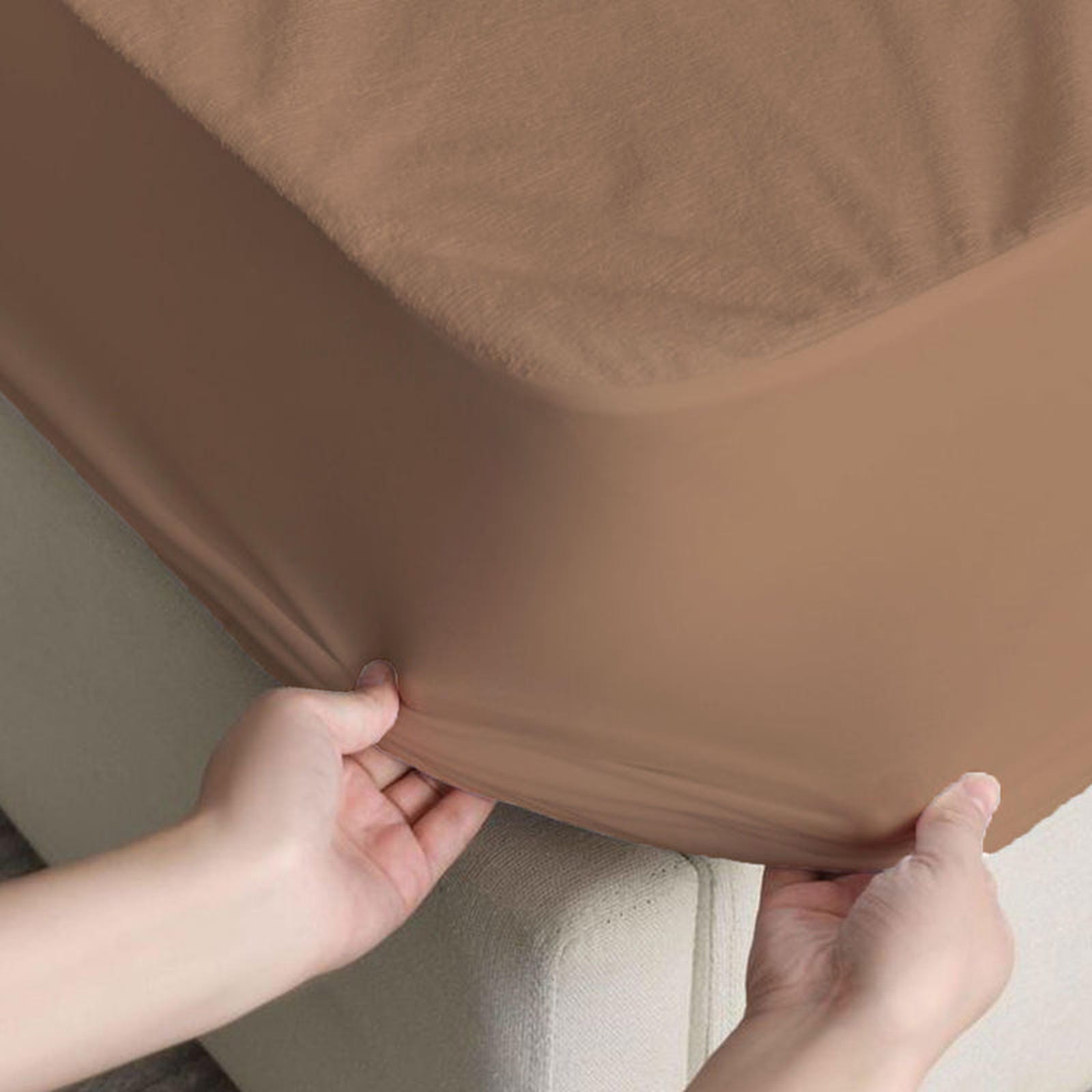 Light Brown Waterproof Mattress Protector – Ultimate Protection & Comfort - Furnish Factory