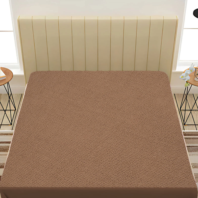 Dark Brown Waterproof Mattress Protector – Ultimate Protection & Comfort