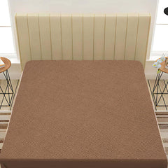 Dark Brown Waterproof Mattress Protector – Ultimate Protection & Comfort - Furnish Factory