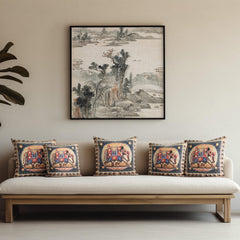 Royal Elephant Cushion Cover – 16 x 16 inches