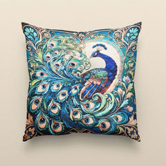 Peacock Art Cushion Cover – 16 x 16 inches