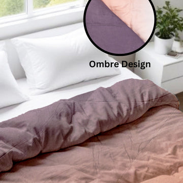 Ombre Comforter – Dark to Light Grey Gradient | Soft & Stylish