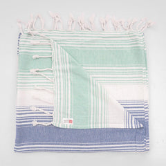 Nautical Striped Turkish Towel | 100% Cotton | Soft & Quick-Drying