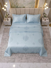 Celestial Blue Arctic Grace Bedsheet