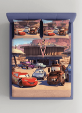 Racing Town Adventure 7D Fitted Bedsheet – (90x100 Inch) King Size