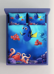Sea Buddies 7D Fitted Bedsheet β (90x100 Inch) King Size