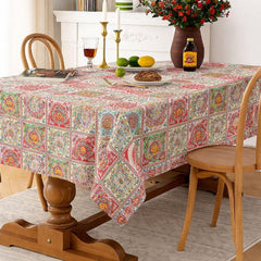 Festival Tile Harmony Satin Table Cloth (6/8 Seater)