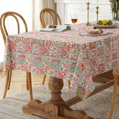 Festival Tile Harmony Satin Table Cloth (6/8 Seater)
