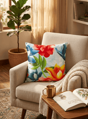 Watercolor Floral Cushion Cover (16*16 inch) - Furnish Factory