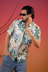 Men's Tropical Floral Rayon Hawaiian Shirt