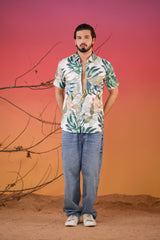 Men's Tropical Floral Rayon Hawaiian Shirt