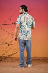 Men's Tropical Floral Rayon Hawaiian Shirt