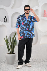 Men's Multicolored Graphic Print Premium Rayon Cuban Collar Shirts