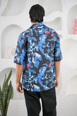 Men's Multicolored Graphic Print Premium Rayon Cuban Collar Shirts
