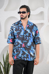 Men's Multicolored Graphic Print Premium Rayon Cuban Collar Shirts