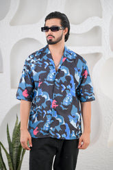 Men's Multicolored Graphic Print Premium Rayon Cuban Collar Shirts