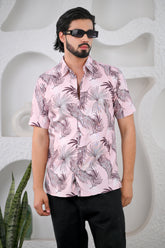 Men's Palm Leaf Rayon Hawaiian Shirt