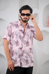Men's Palm Leaf Rayon Hawaiian Shirt