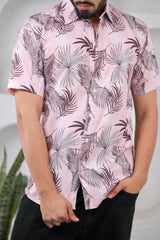 Men's Palm Leaf Rayon Hawaiian Shirt
