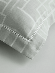 Celestial Green Gridline Bedsheet