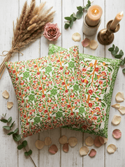 Elegant Garden Satin Reversible Cushion Cover - Furnish Factory