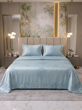 Celestial Blue Arctic Grace Bedsheet