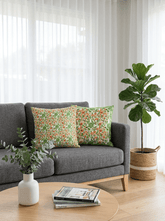 Elegant Garden Reversible Satin Cushion Cover