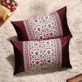 Ornate Bloom Silk Lumbar Cushion Covers – 20x12 inch