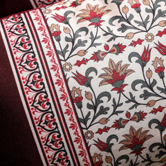 Ornate Bloom Silk Lumbar Cushion Covers – 20x12 inch