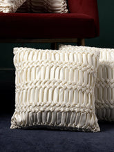 Elegant Pleated Satin Cushion Cover – 16 x 16 inches