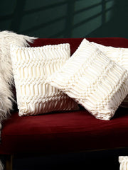 Elegant Pleated Satin Cushion Cover – 16 x 16 inches