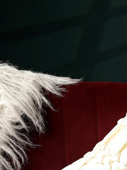 Elegant Pleated Satin Cushion Cover – 16 x 16 inches