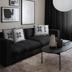 Slate Bloom Cushion Cover (16x16 inches)