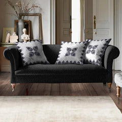 Slate Bloom Cushion Cover (16x16 inches)