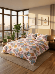 Mosaic Bliss Premium Jaipuri Bedsheet - Furnish Factory