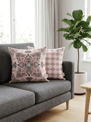 Elegant Heritage Satin Reversible Cushion Cover (16*16 inch) - Furnish Factory
