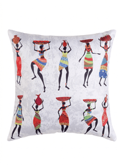 African Pot Dance Decorative Cushion Cover (16*16 inch) - Furnish Factory