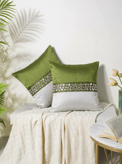 Olive Mirror Cushion Cover