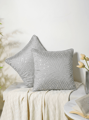 Pearl Arc Embroidered Cushion Cover