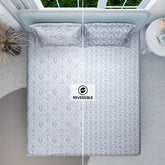 Royal Mist Reversible Cotton Bedsheet – (108x108 inch) Super King