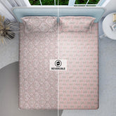 Soft Pastel Royale Reversible Cotton Bedsheet (108×108 inch) Super King