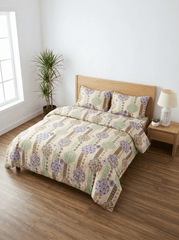 Pastel Mosaic Premium Jaipuri Bedsheet - Furnish Factory