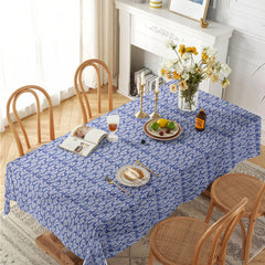 Royal Neel Paisley Satin Table Cloth (6/8 Seater)