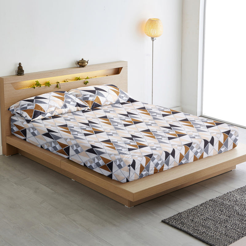 Geometric Harmony Super-Soft Double Bedsheet