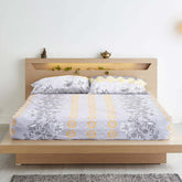 Sunlit Grace Cotton Blend Bedsheet