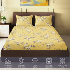 Golden Blossom Bedsheet
