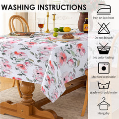 Soft Garden Whisper Satin Table Cloth (6/8 Seater)