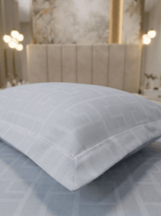 Celestial Grey Gridline Bedsheet